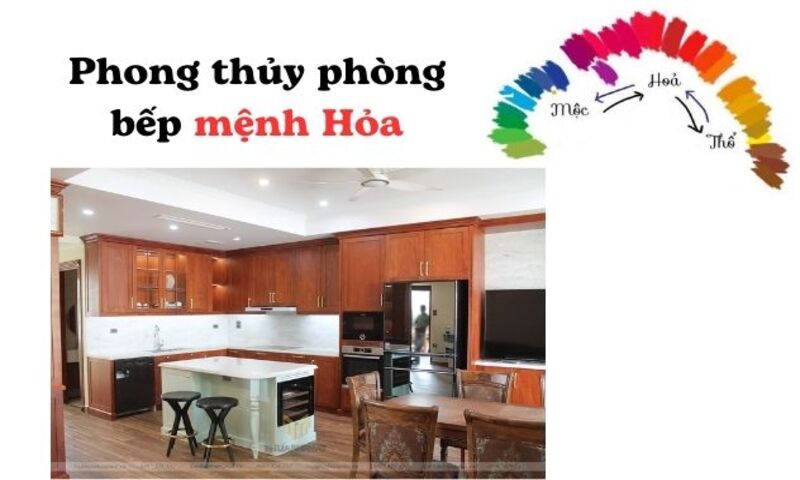 Phong thuỷ phòng bếp cho người mệnh hoả